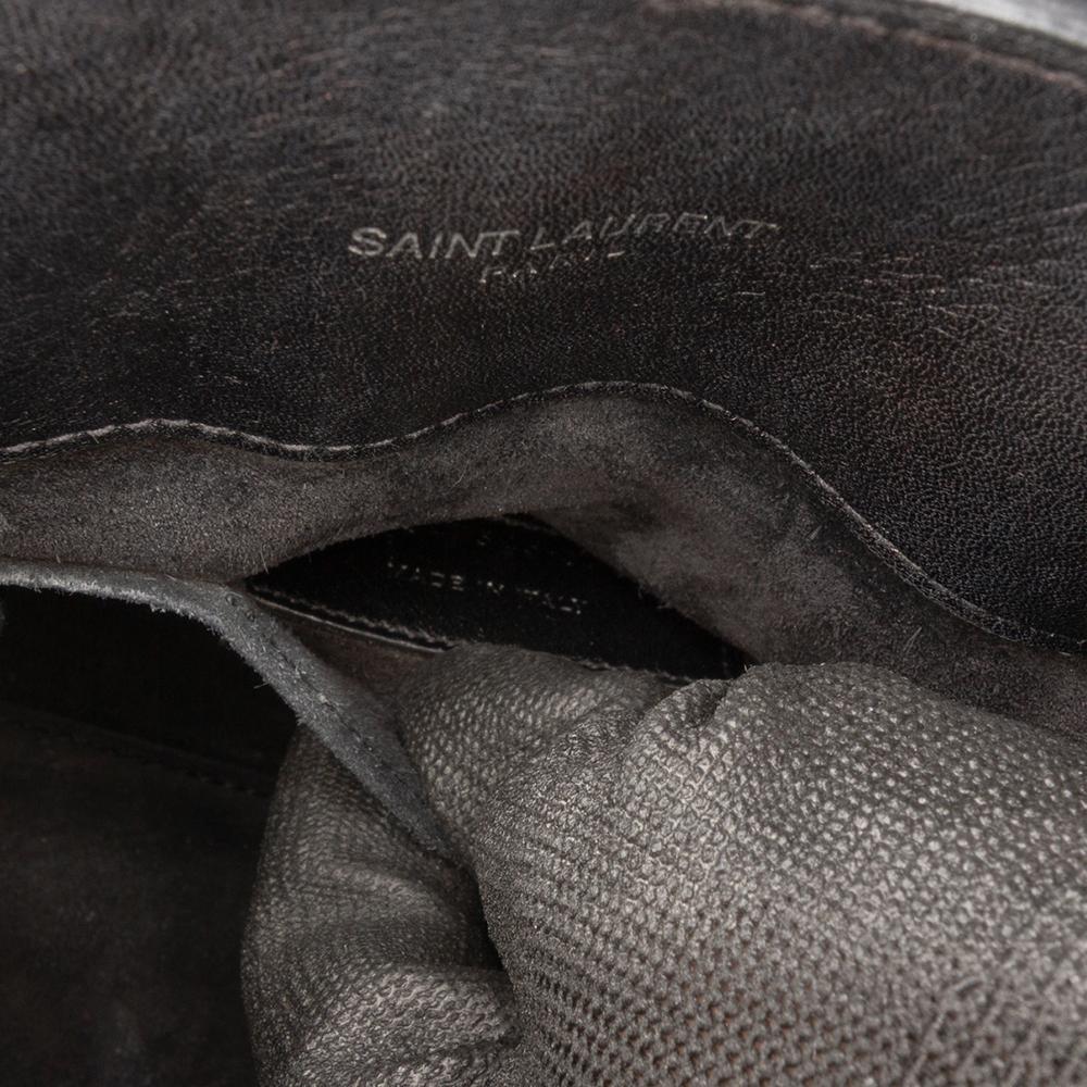 Saint Laurent B Saint Laurent Black Calf Leather Nano Studded Sac de Jour Satchel Italy