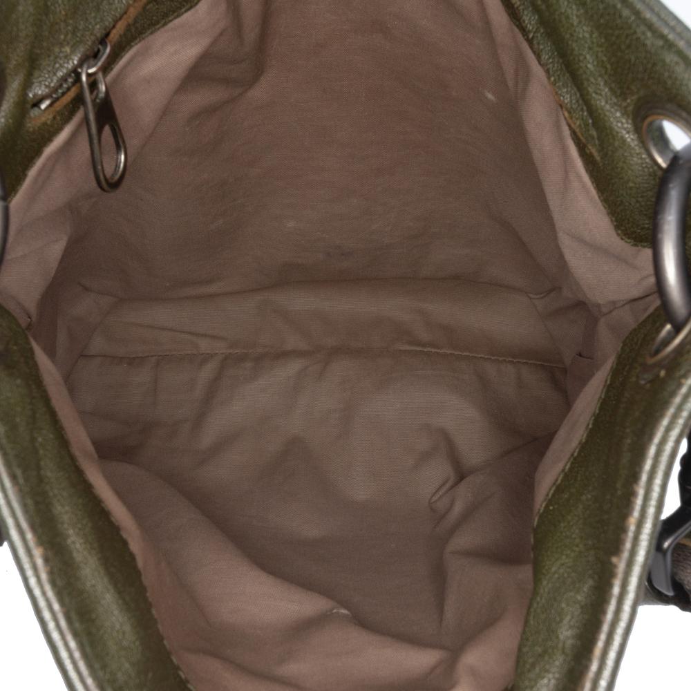 Bottega Veneta B Bottega Veneta Green Dark Green Nappa Leather Leather Nappa Intrecciato Crossbody Italy