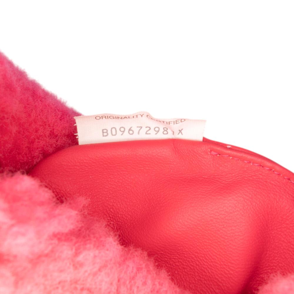 Bottega Veneta AB Bottega Veneta Pink Strawberry Fur Natural Material Mini Shearling Jodie Italy