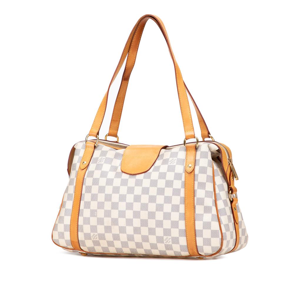 Louis Vuitton B Louis Vuitton White Damier Canvas Canvas Damier Azur Stresa PM France