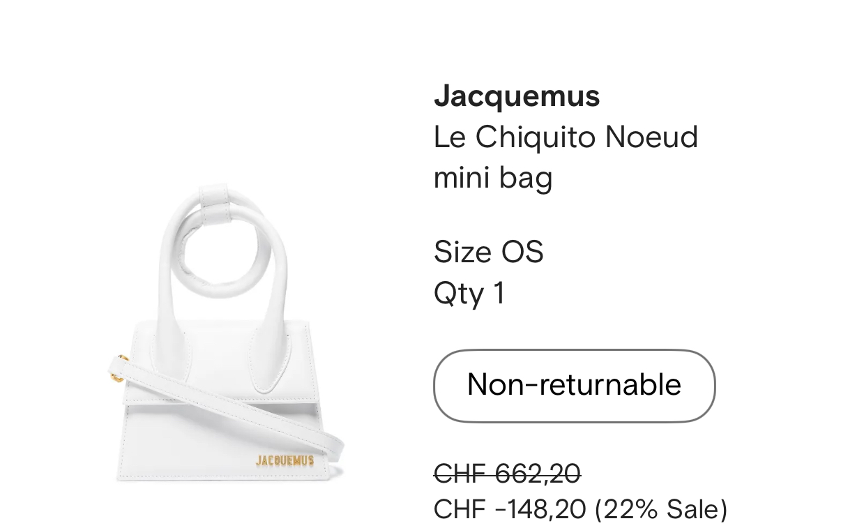 Jacquemus Mini sac Chiquito Noeud - comme neuf