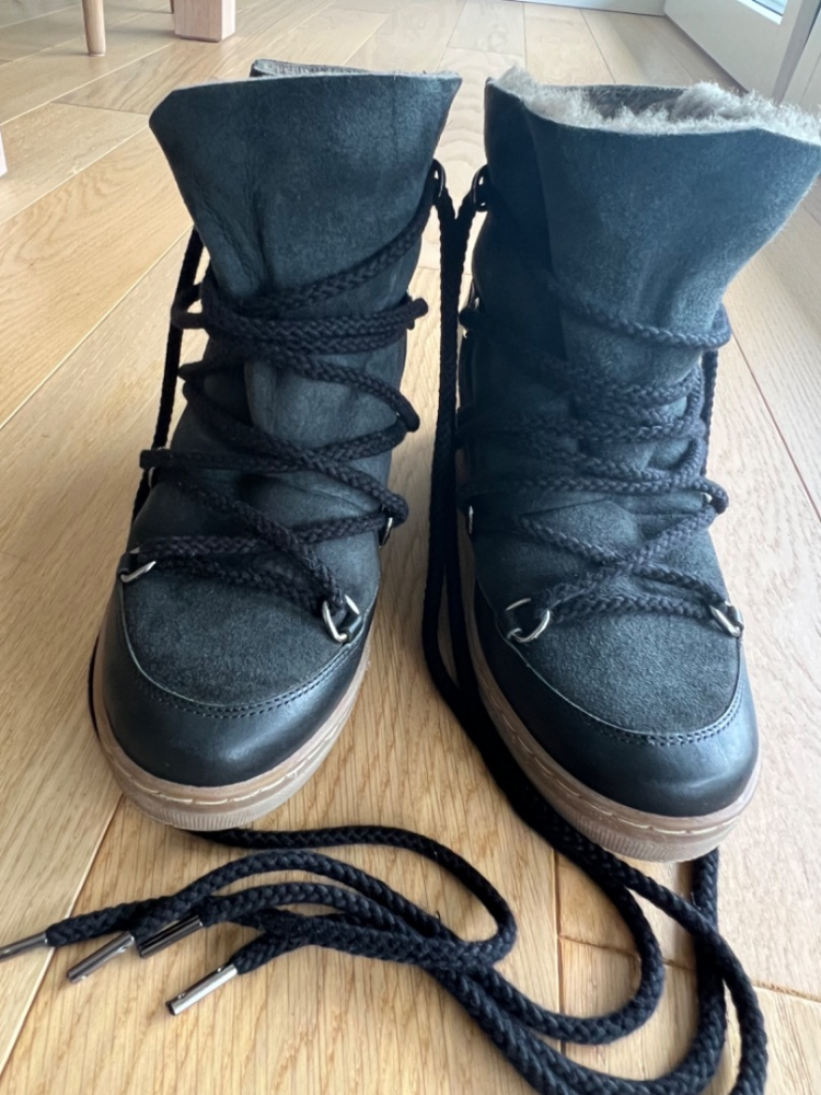 Isabel Marant Nowles Leder-Schneestiefel