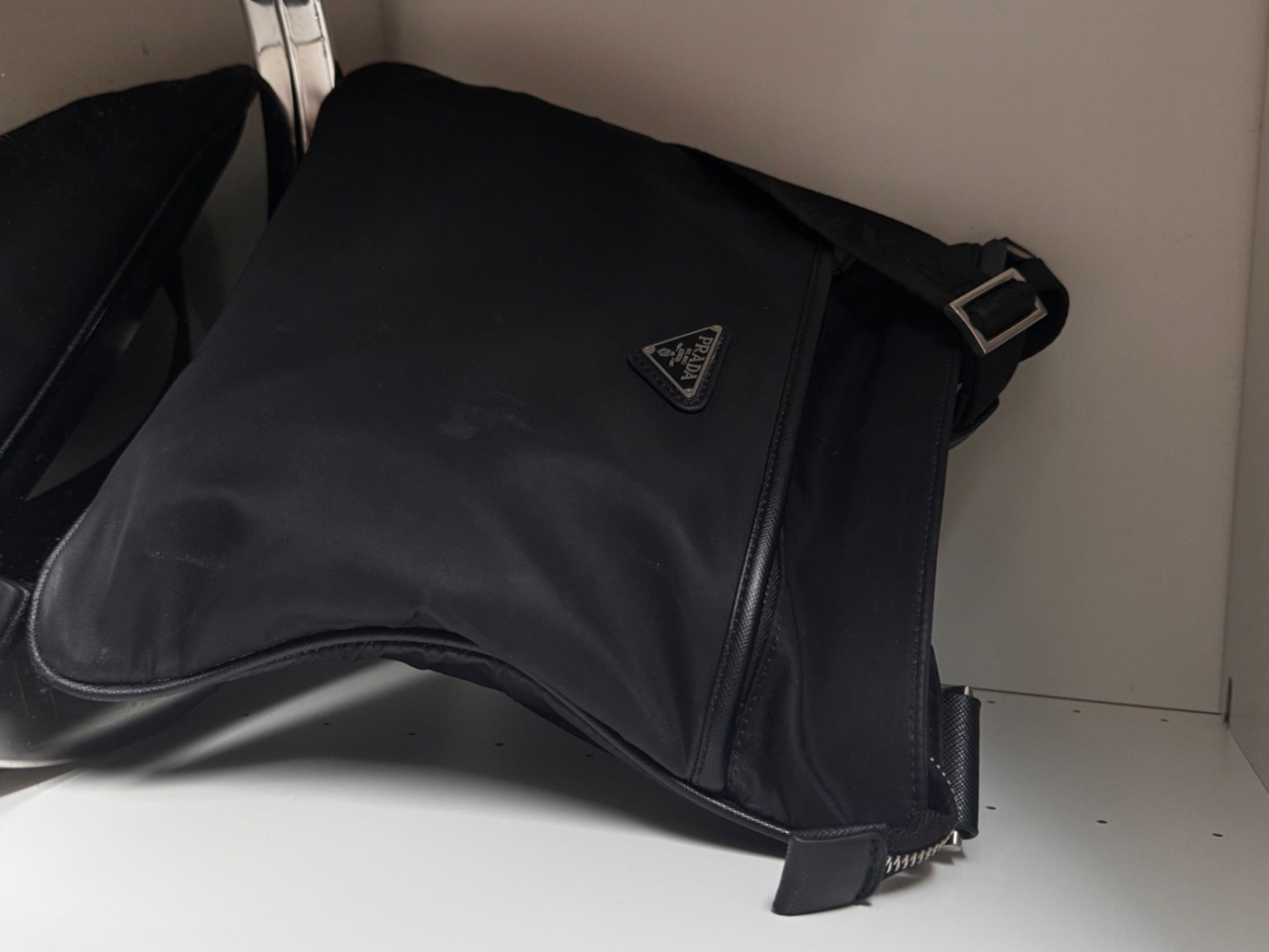 Prada Re-Nylon and Saffiano shoulder Bag