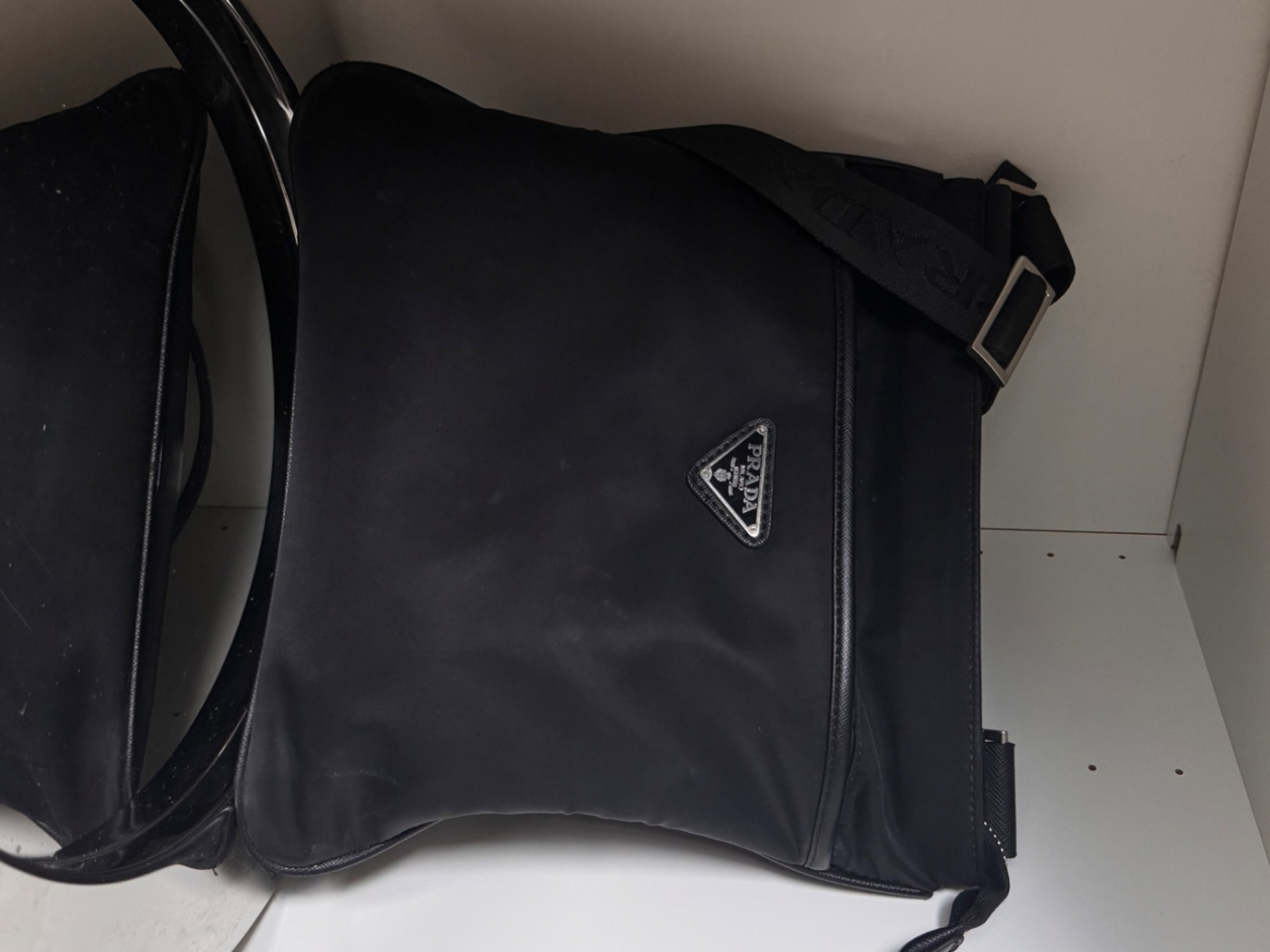 Prada Re-Nylon and Saffiano shoulder Bag