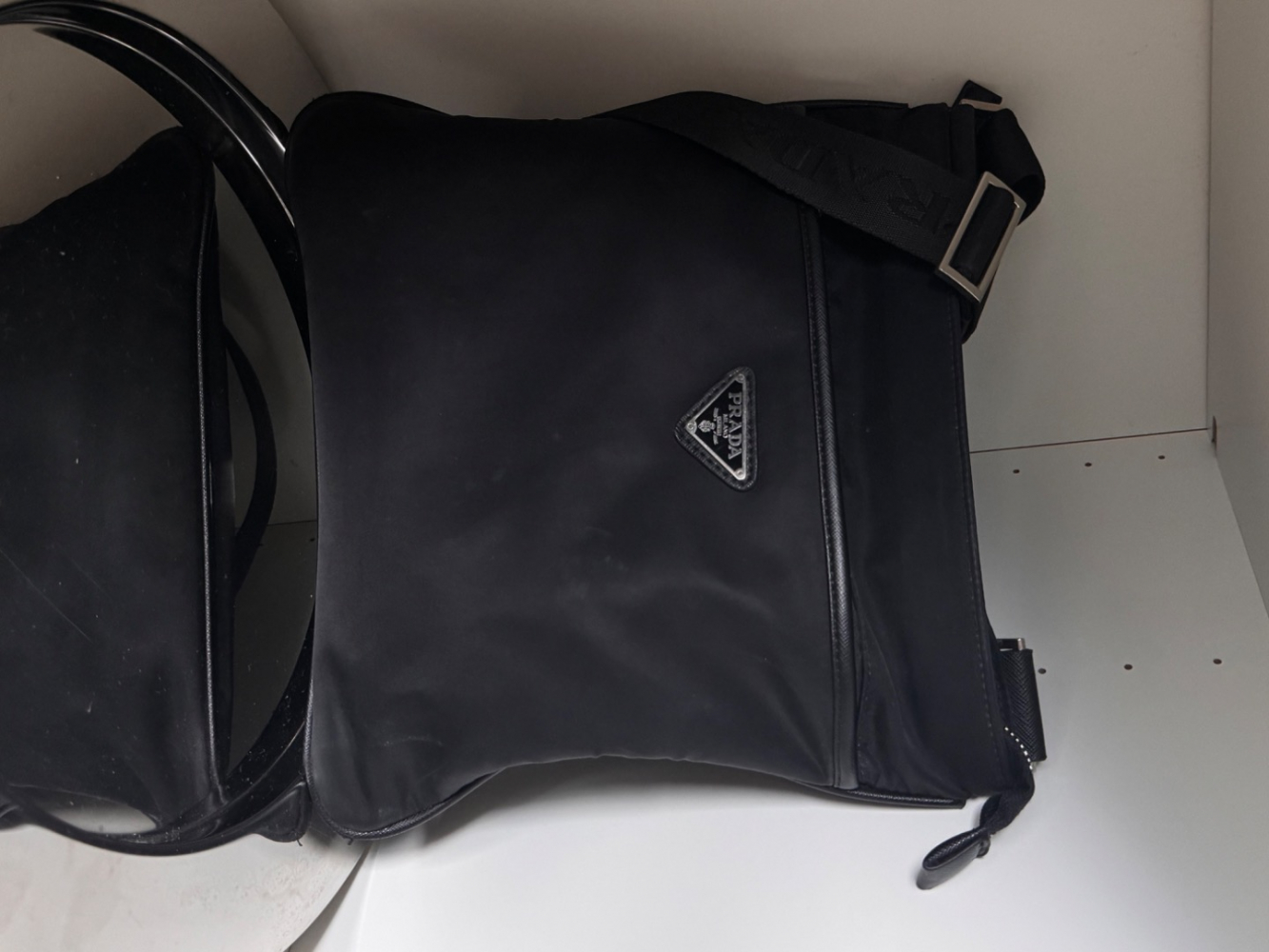 Prada Re-Nylon and Saffiano shoulder Bag