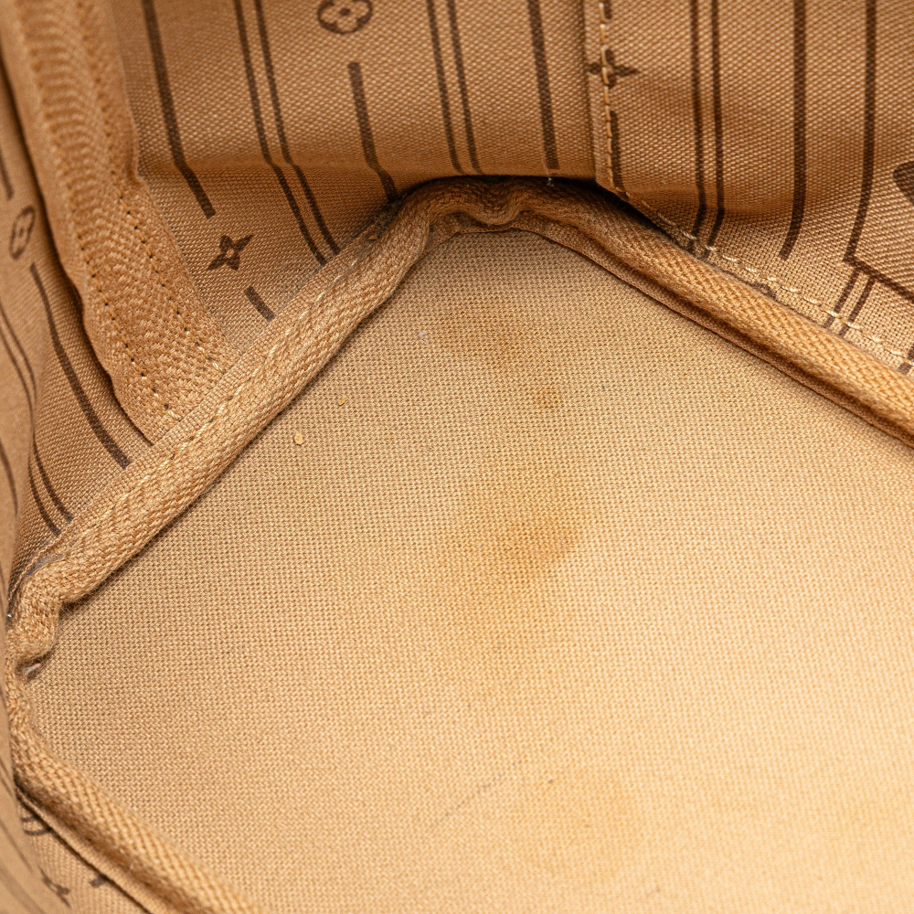 Louis Vuitton Neverfull PM Canvas Shopper Shoulder Bag Brown