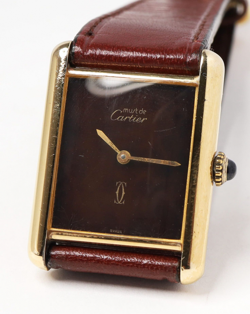 Cartier Tank Vermeil 23mm Rare Manual Watch