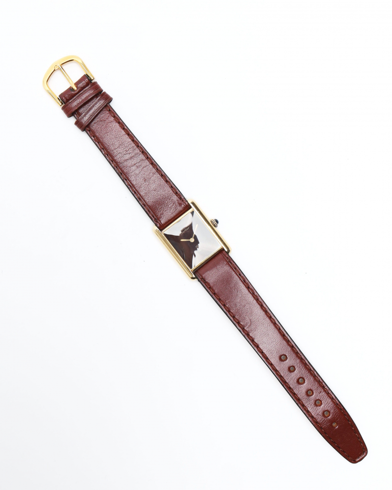 Cartier Tank Vermeil 23mm Rare Manual Watch