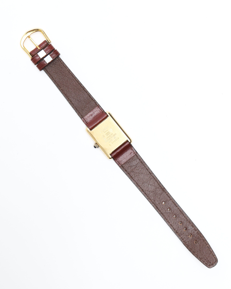 Cartier Tank Vermeil 23mm Rare Manual Watch