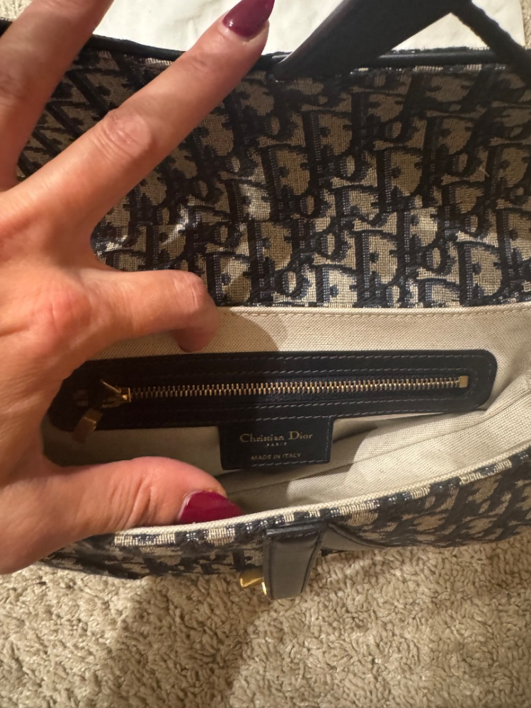Christian Dior Saddle M canvas