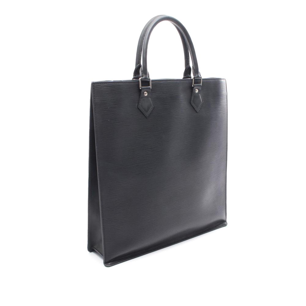 Louis Vuitton B Louis Vuitton Black Epi Leather Leather Epi Sac Plat GM France