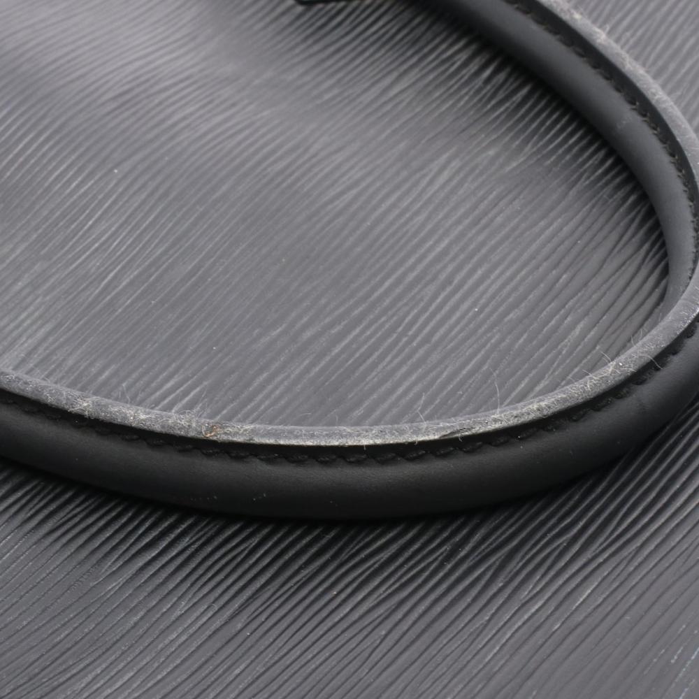 Louis Vuitton B Louis Vuitton Black Epi Leather Leather Epi Sac Plat GM France