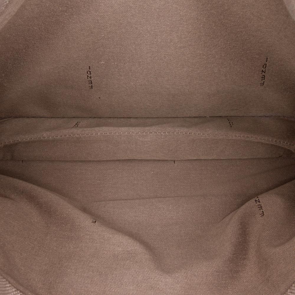 Fendi B Fendi Brown Nude with Pink Canvas Fabric Zucca Crossbody Italy