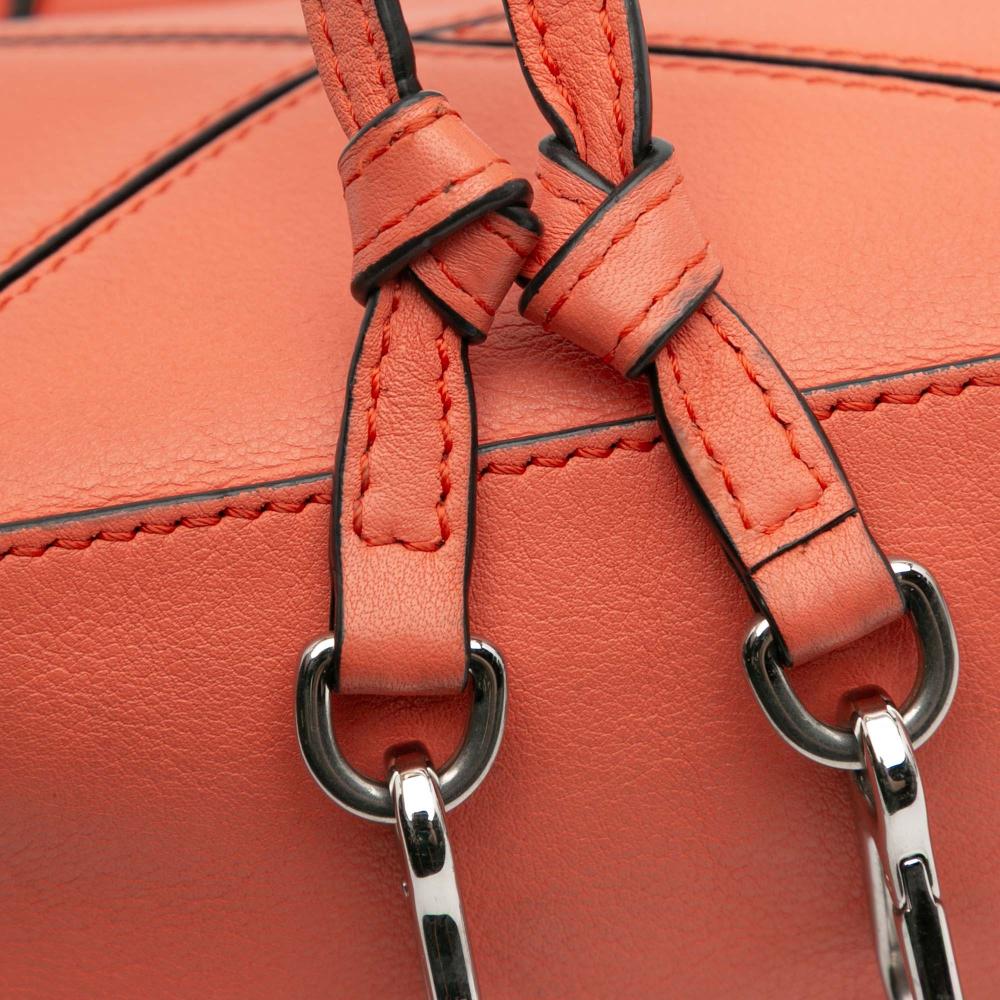 Loewe B LOEWE Orange Calf Leather Mini skin Puzzle Satchel Spain