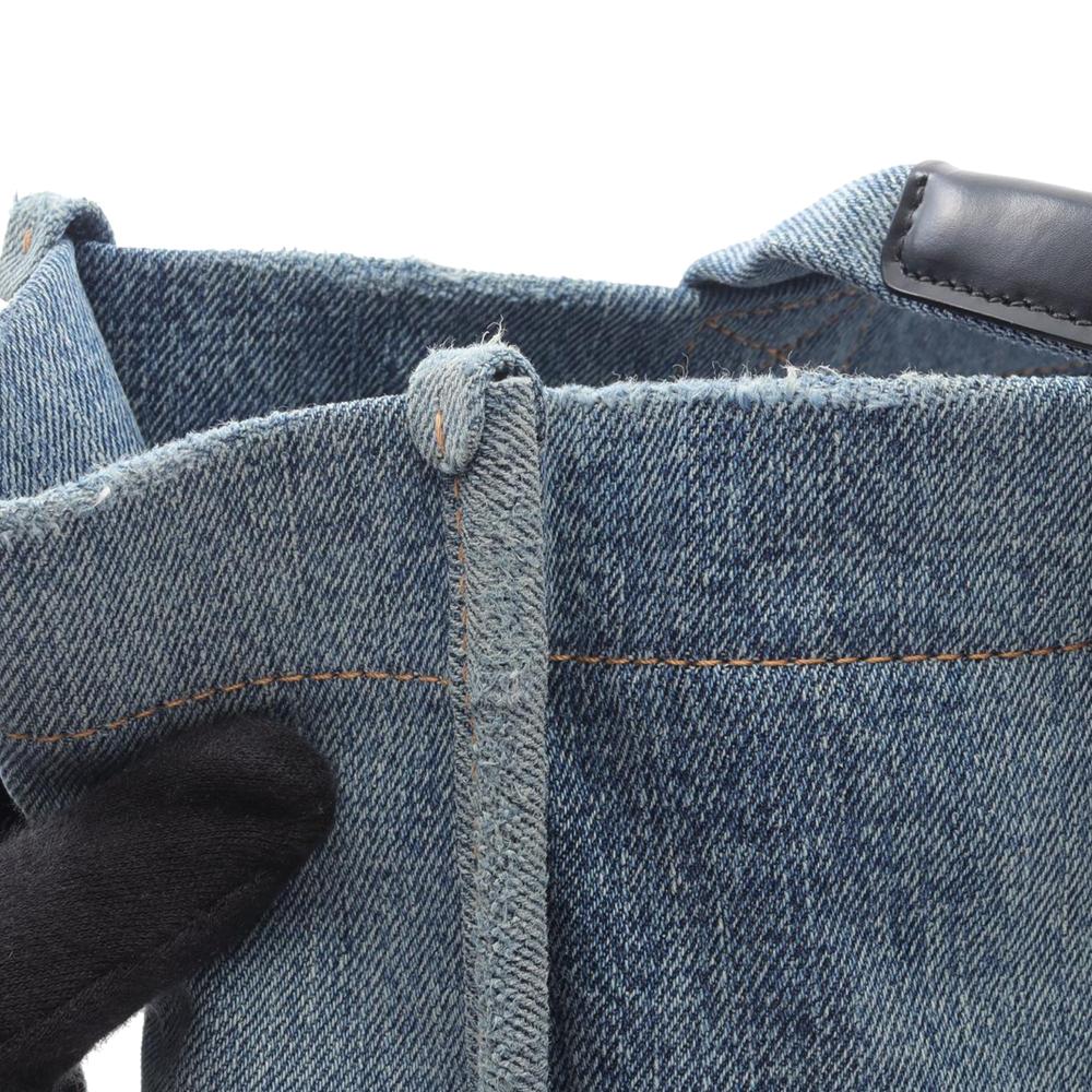 Balenciaga B Balenciaga Blue Denim Denim Fabric Medium Hardware Tote Italy