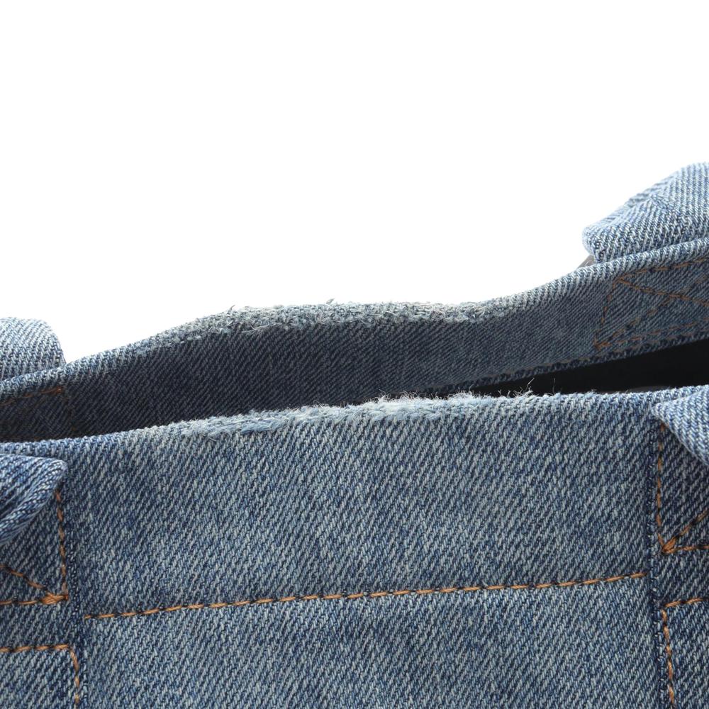 Balenciaga B Balenciaga Blue Denim Denim Fabric Medium Hardware Tote Italy