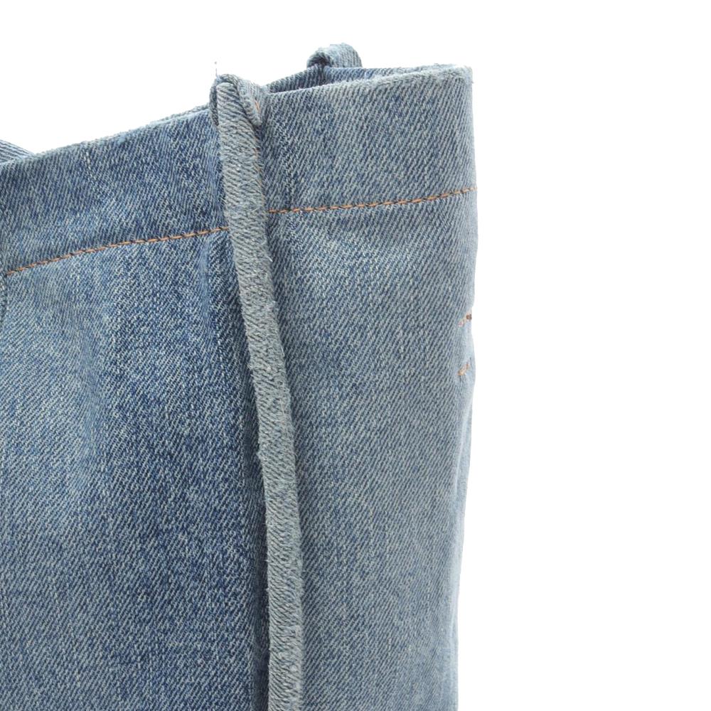 Balenciaga B Balenciaga Blue Denim Denim Fabric Medium Hardware Tote Italy