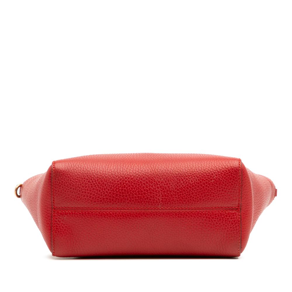 Gucci B Gucci Red Calf Leather Mini Swing Satchel Italy