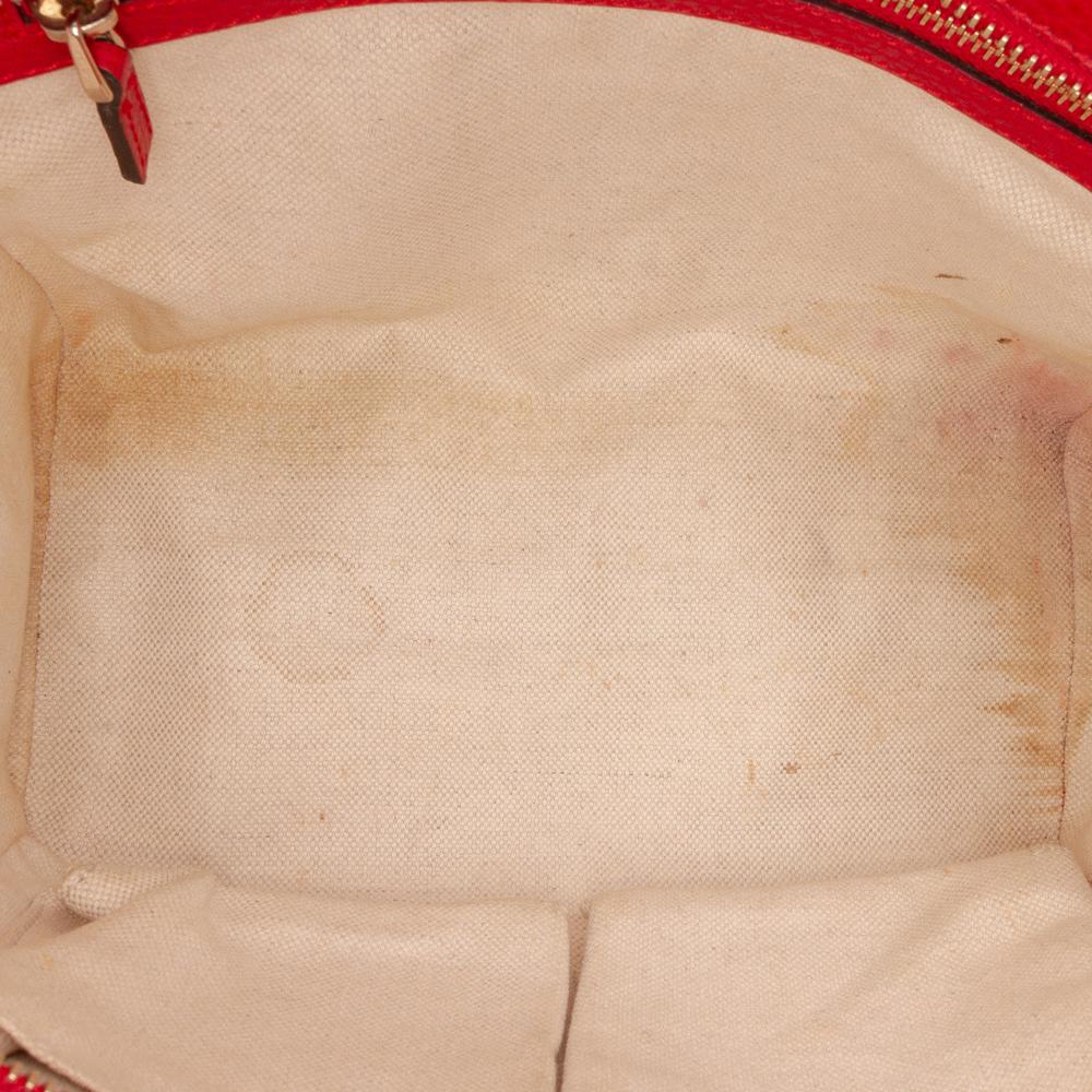 Gucci B Gucci Red Calf Leather Mini Swing Satchel Italy