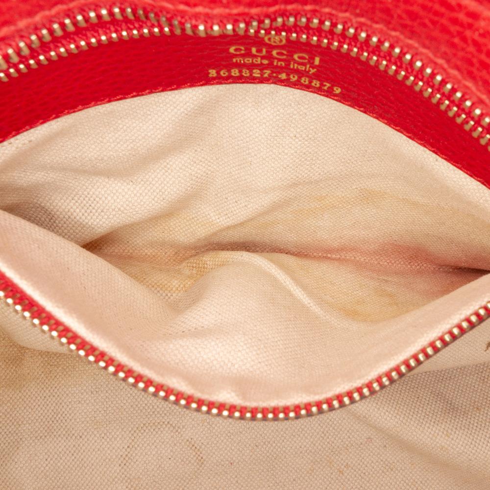 Gucci B Gucci Red Calf Leather Mini Swing Satchel Italy