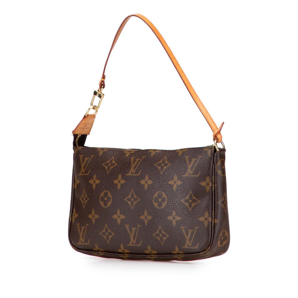 Louis Vuitton B Louis Vuitton Brown Monogram Canvas Fabric Monogram Pochette Accessoires France