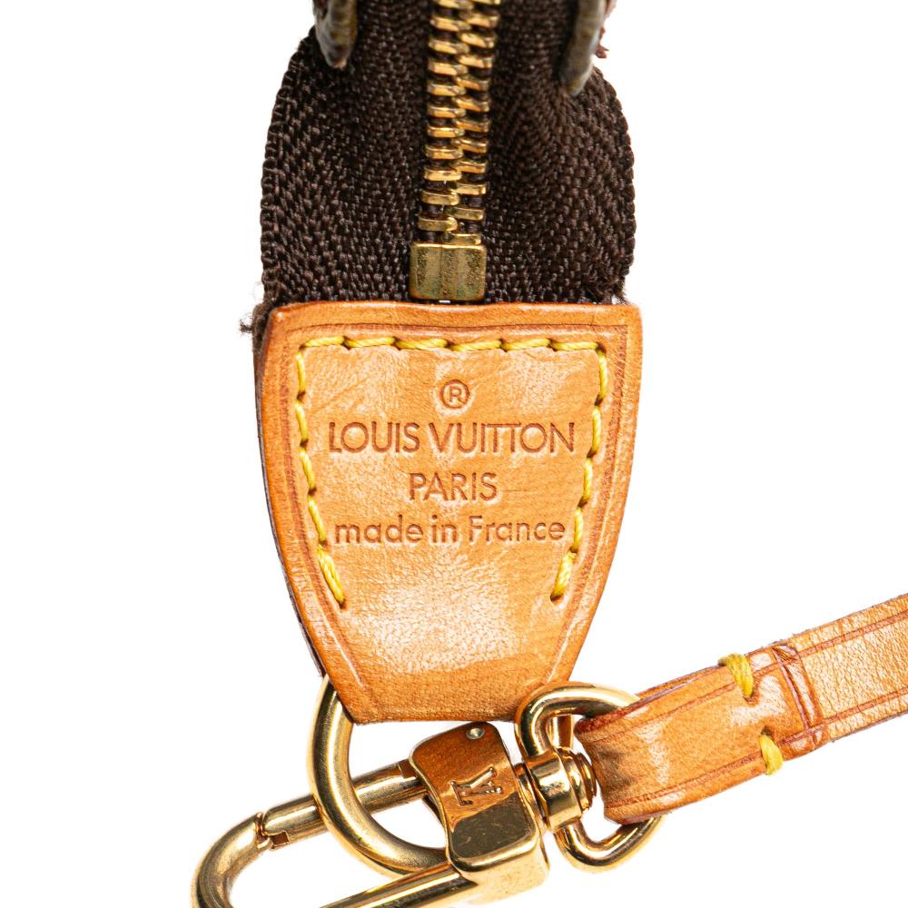 Louis Vuitton B Louis Vuitton Brown Monogram Canvas Fabric Monogram Pochette Accessoires France