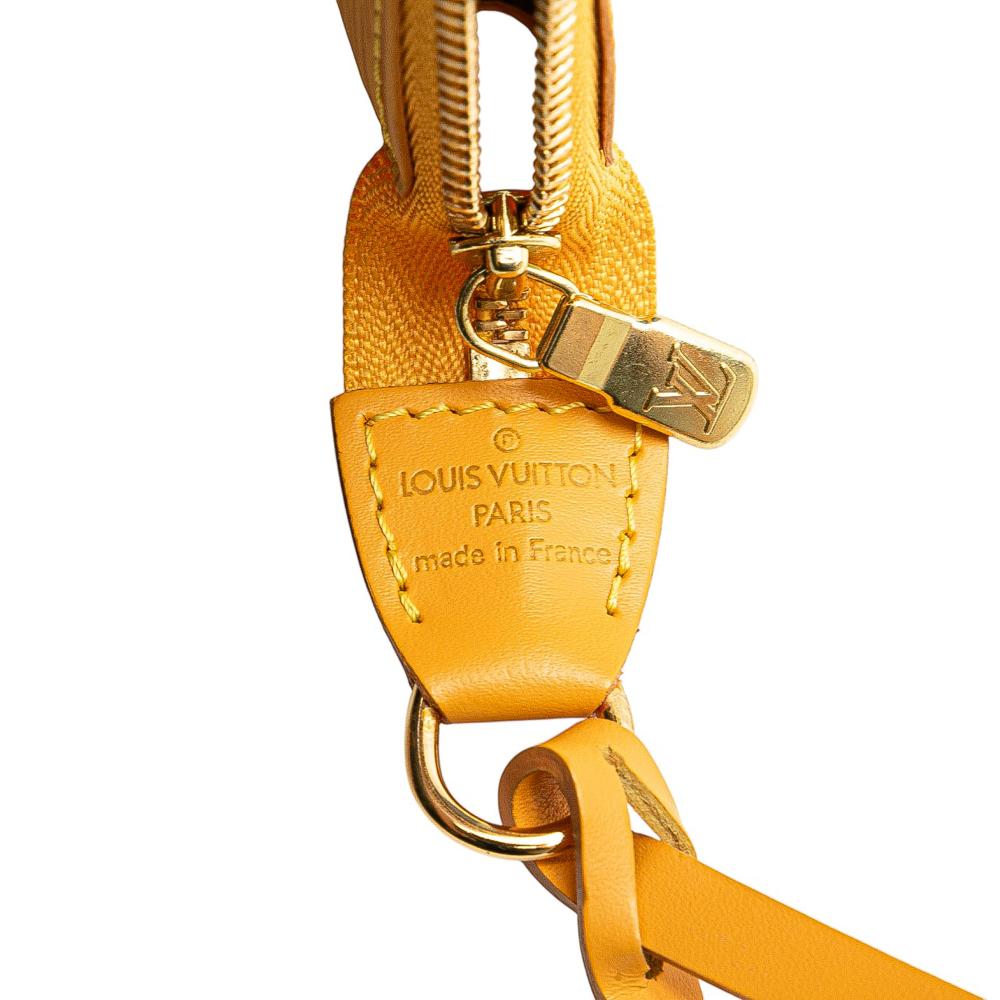 Louis Vuitton AB Louis Vuitton Yellow Epi Leather Leather Epi Pochette Accessoires France