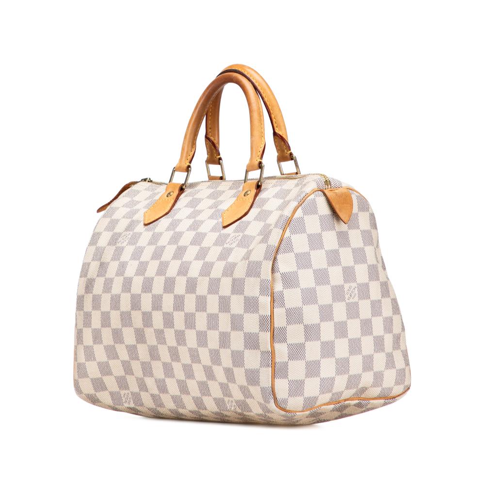 Louis Vuitton B Louis Vuitton White Damier Canvas Canvas Damier Azur Speedy 30 France