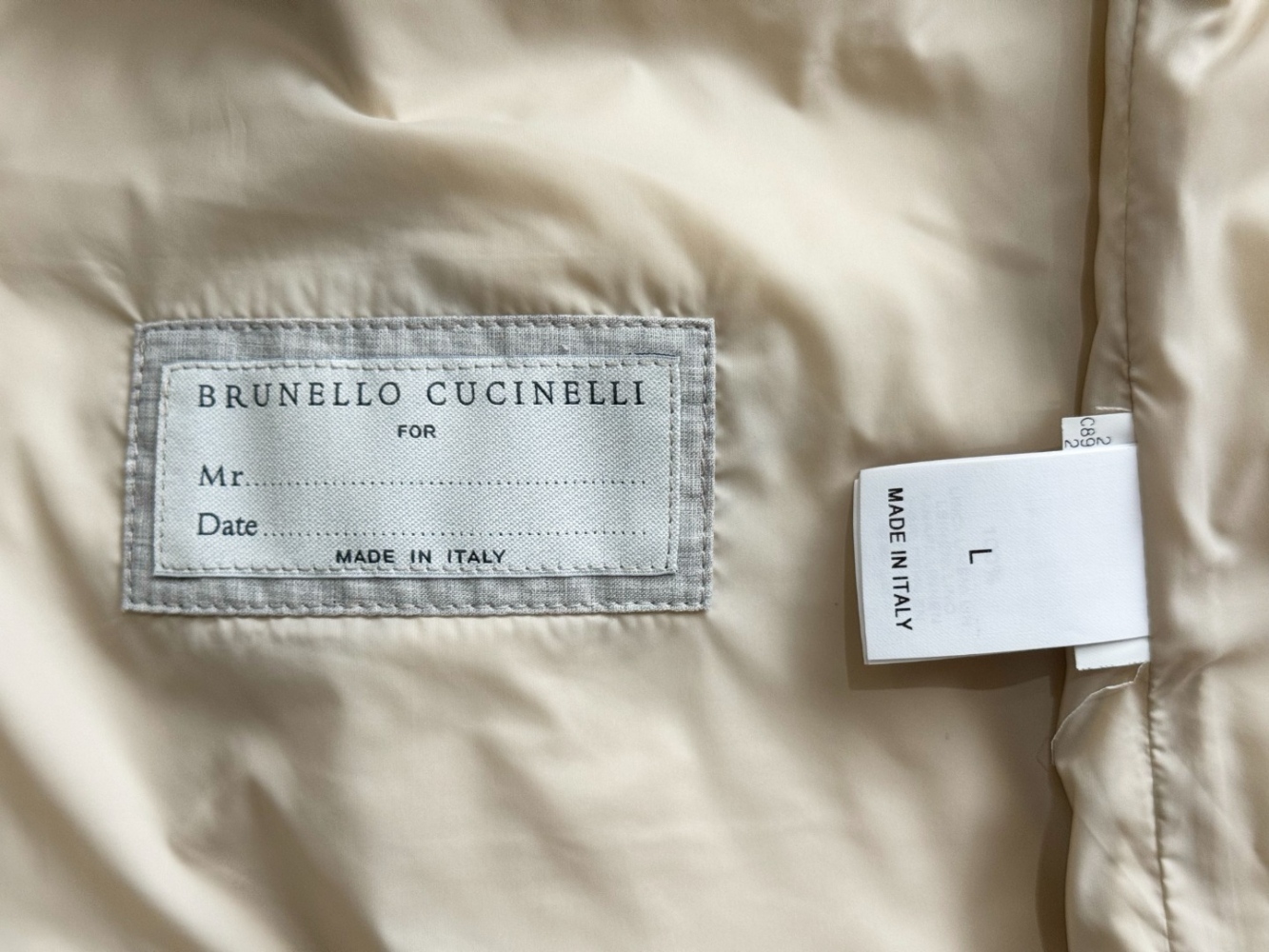 Brunello Cucinelli Gilet matelassé en lin et duvet