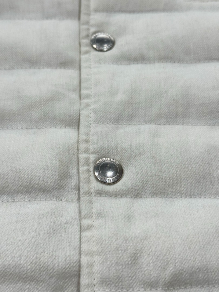 Brunello Cucinelli Gilet matelassé en lin et duvet
