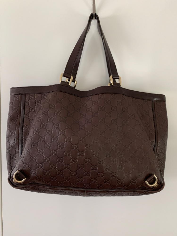 Gucci Einkaufstasche GG aus Leder