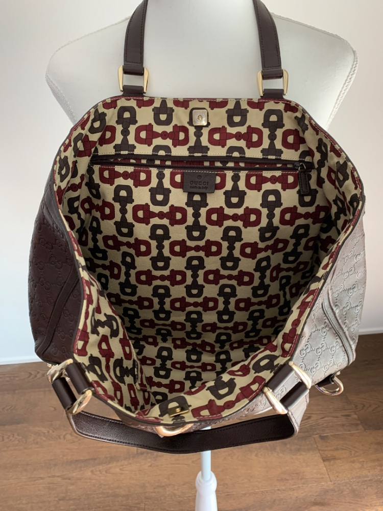 Gucci Einkaufstasche GG aus Leder