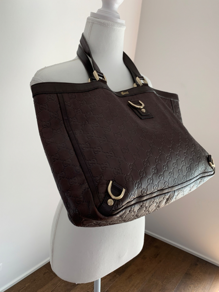 Gucci Einkaufstasche GG aus Leder