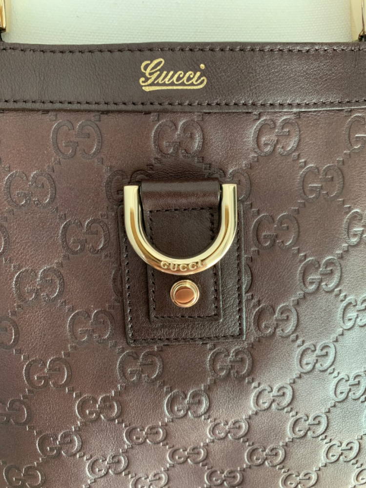 Gucci Einkaufstasche GG aus Leder