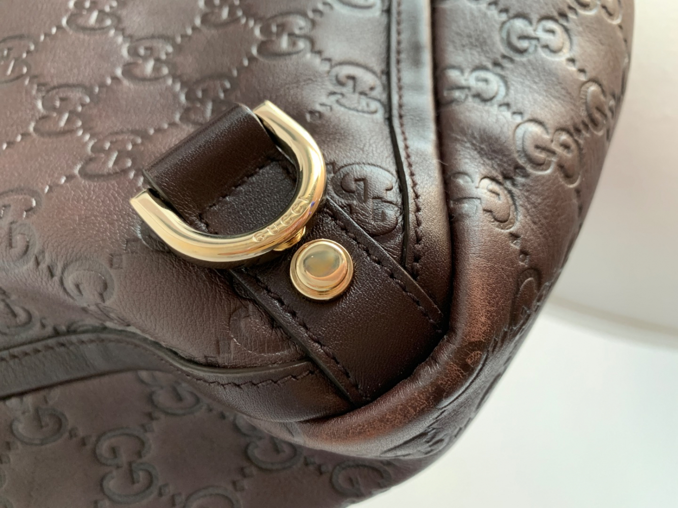 Gucci Einkaufstasche GG aus Leder