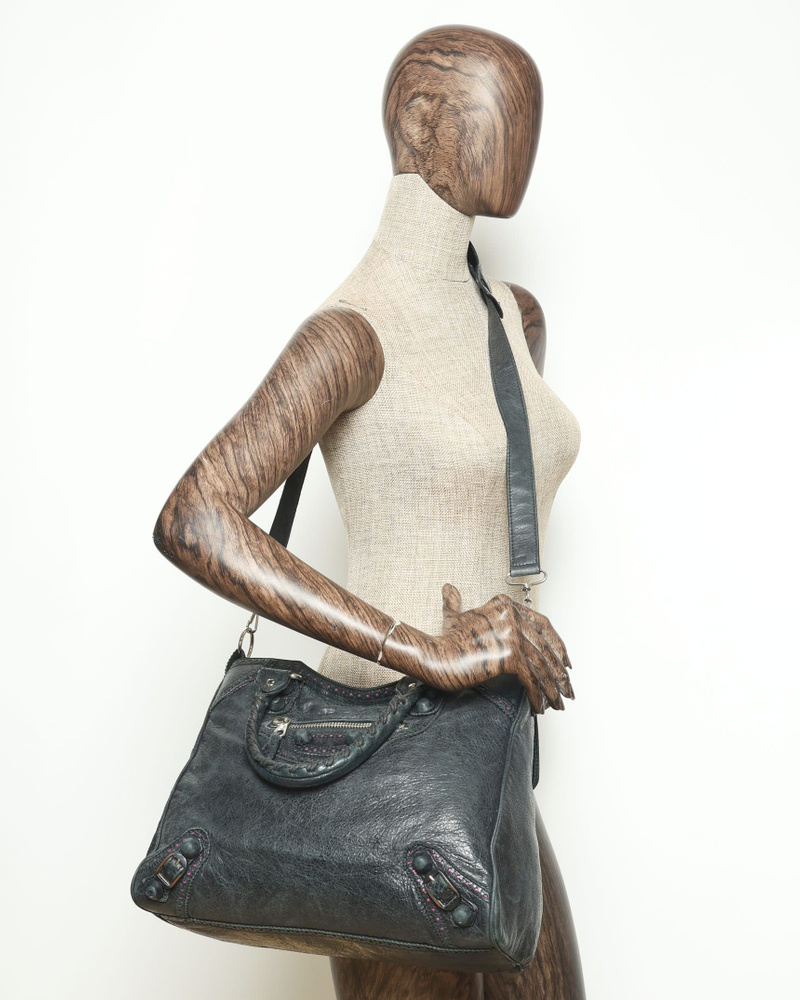 Balenciaga Velo Giant Covered Brogues Bag