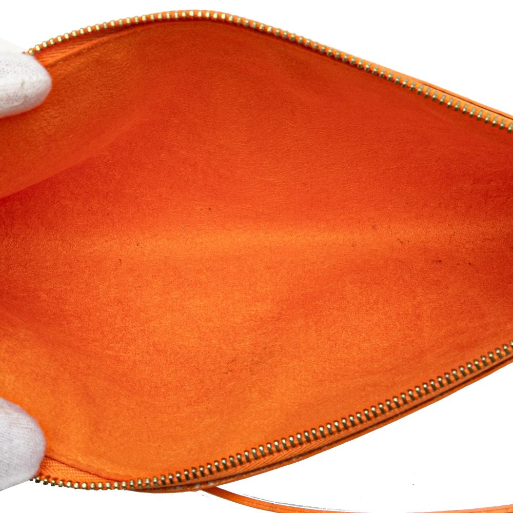 Louis Vuitton B Louis Vuitton Orange Epi Leather Leather Epi Pochette Accessoires France