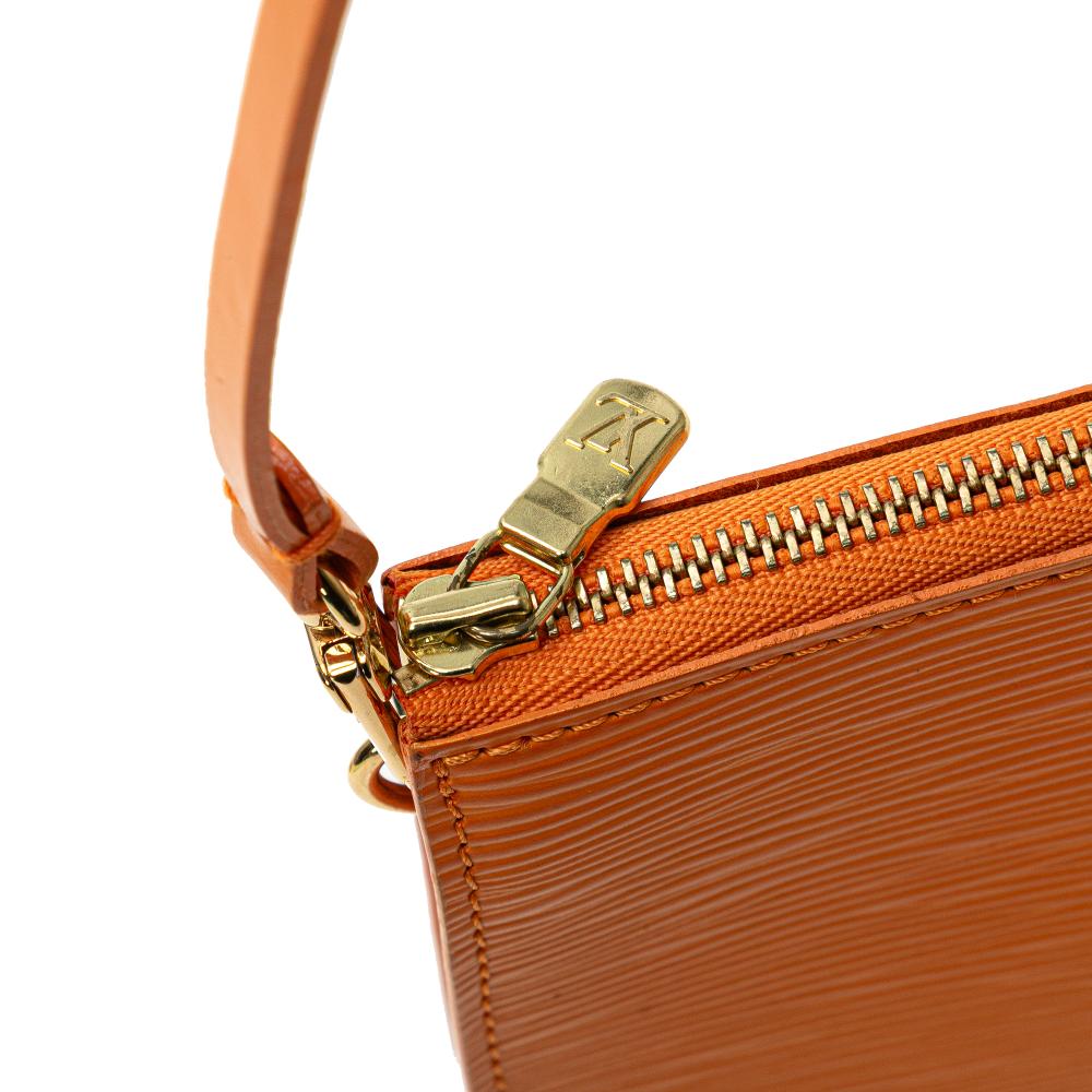 Louis Vuitton B Louis Vuitton Orange Epi Leather Leather Epi Pochette Accessoires France