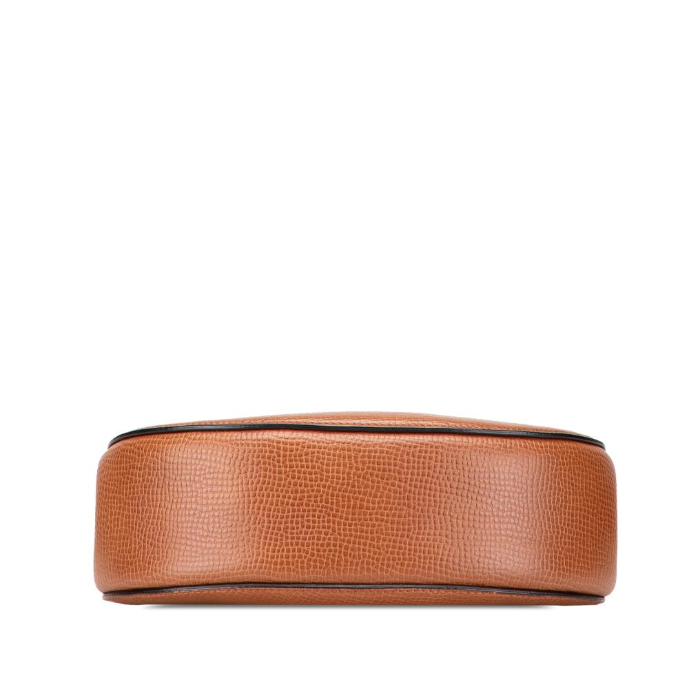 Chloé AB Chloé Brown Mustard Calf Leather Small Bicolor Smooth and Grained skin Drew Crossbody Italy