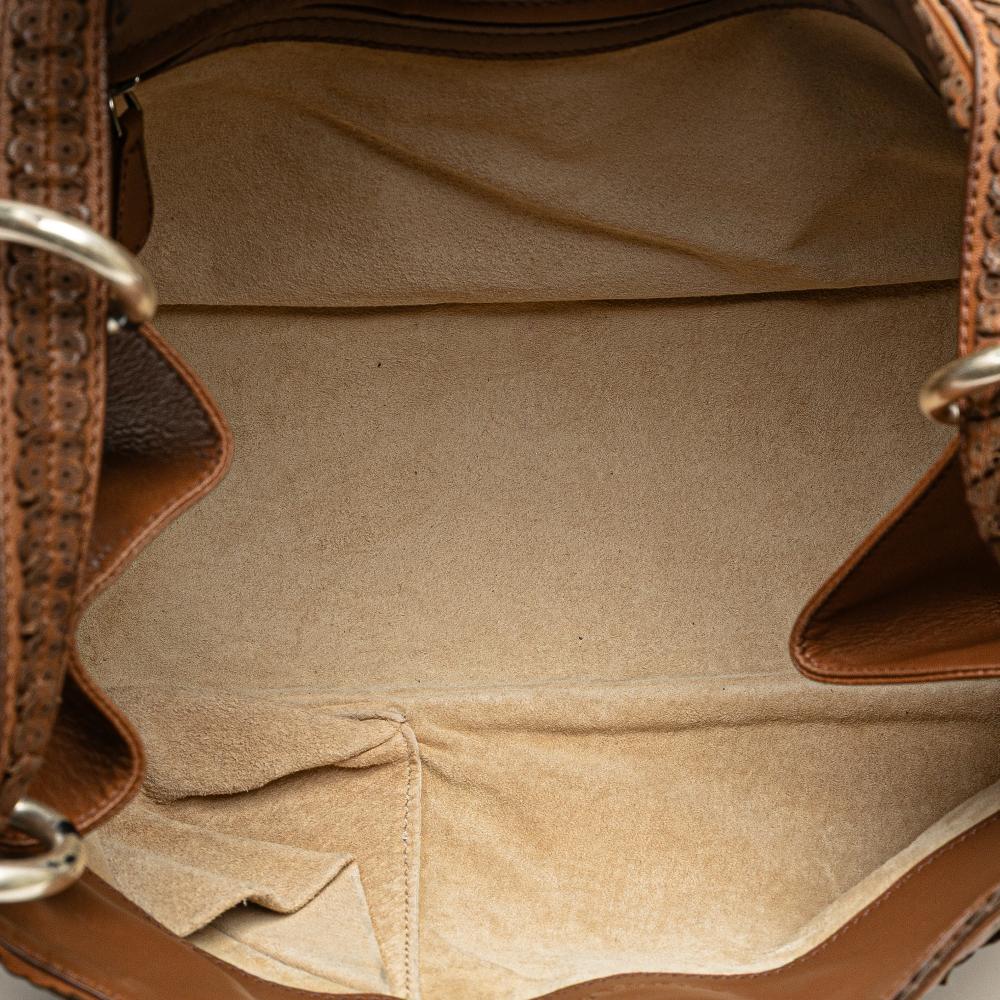 Bottega Veneta B Bottega Veneta Brown Nappa Leather Leather Nappa Intrecciato Shoulder Bag Italy