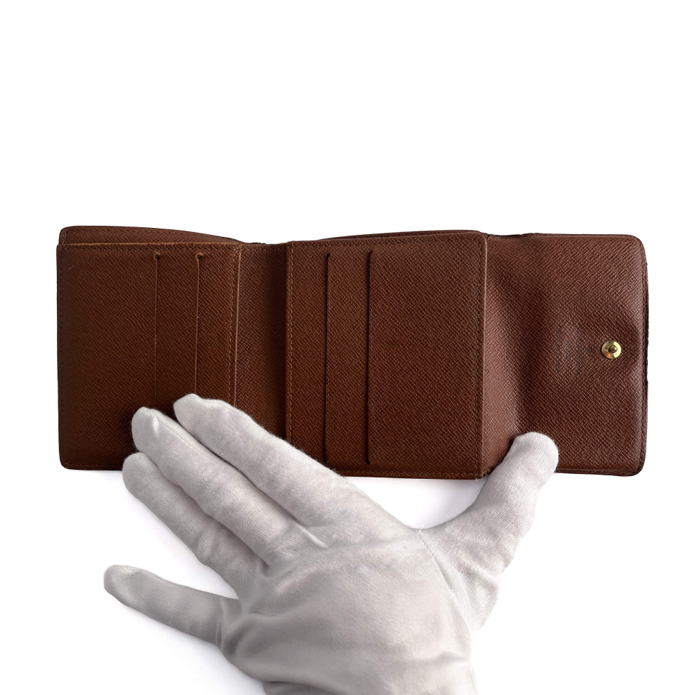 Louis Vuitton Vintage Canvas Folding Wallet Monogram