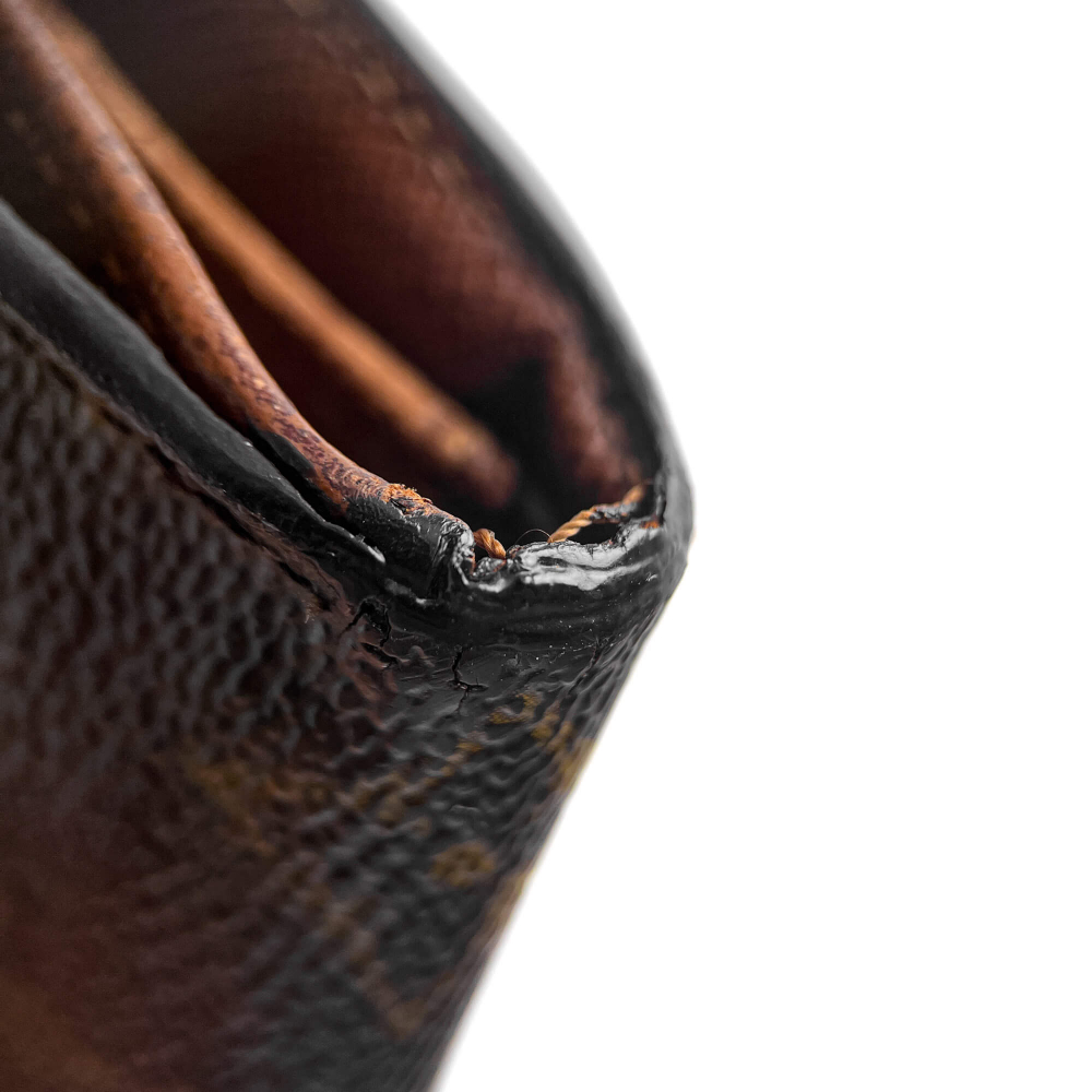 Louis Vuitton Vintage Canvas Folding Wallet Monogram