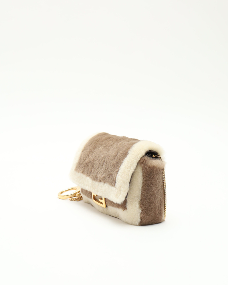 Fendi Nano Fur Baguette Bag