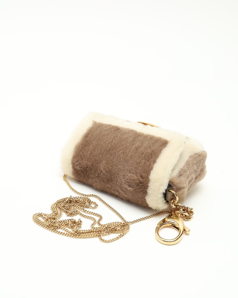 Fendi Nano Fur Baguette Bag