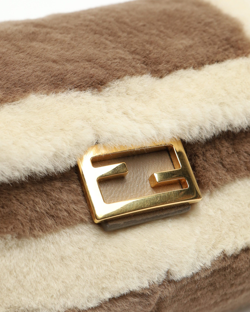Fendi Nano Fur Baguette Bag