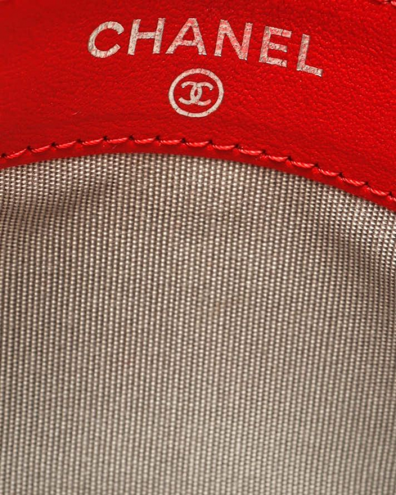 Chanel Coco Mark Caviar Card Holder