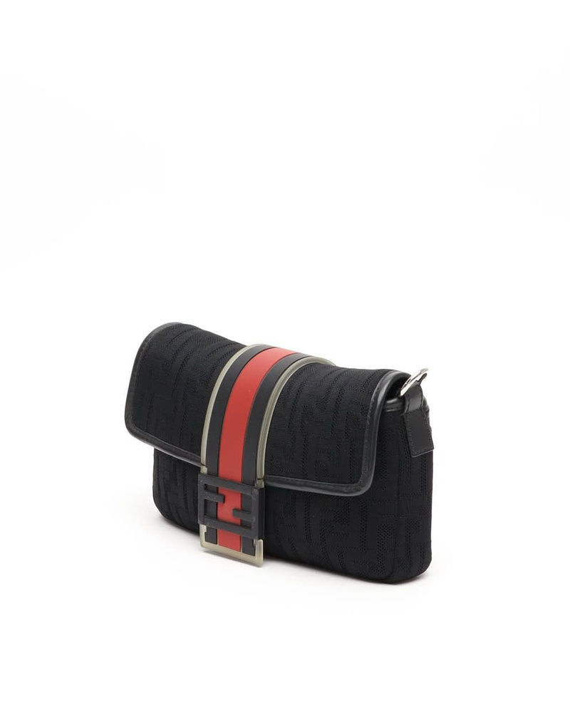 Fendi Zucca Baguette Bum/Crossbody Bag