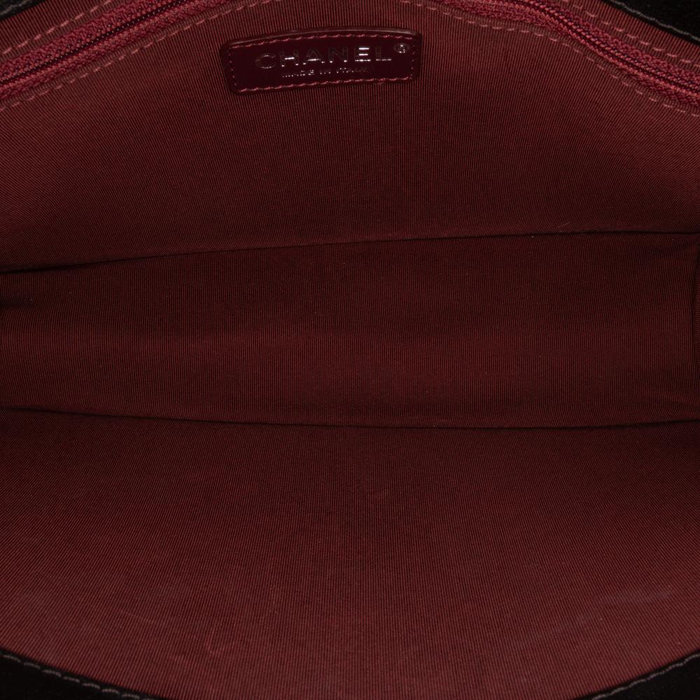 Chanel AB Chanel Black Goatskin Leather Medium Quilted CC University Flap Italy