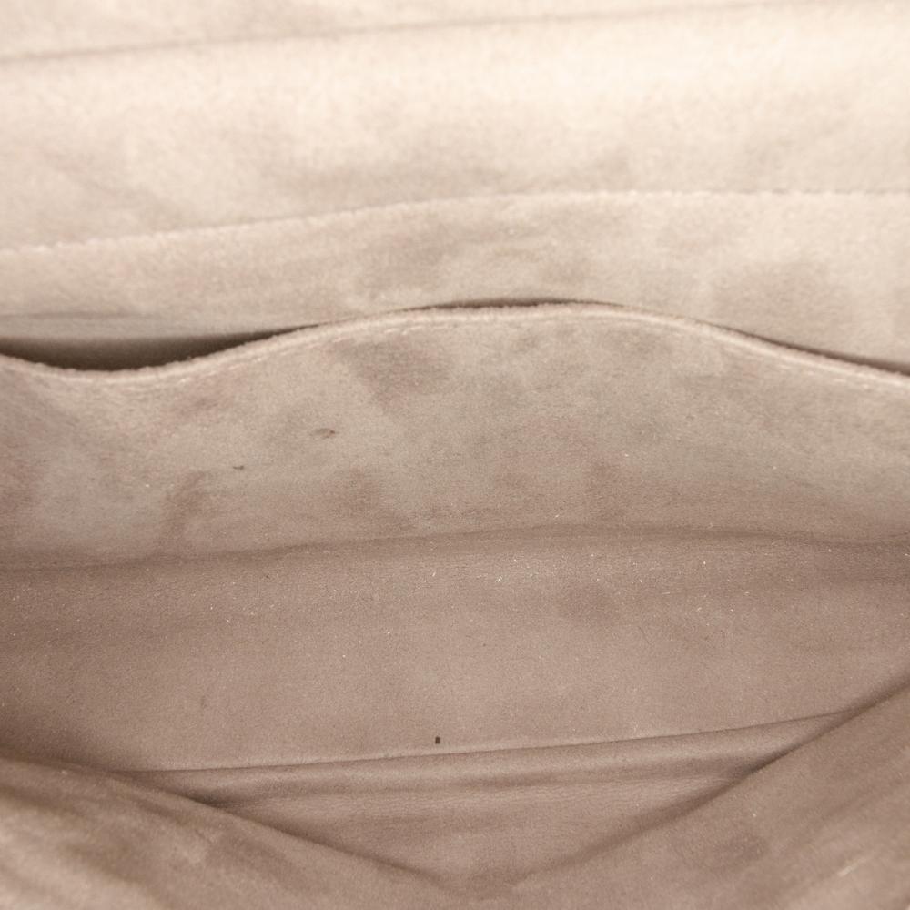 Fendi B Fendi Brown Beige Fur Natural Material Zucca Shearling Double F Baguette Satchel Italy