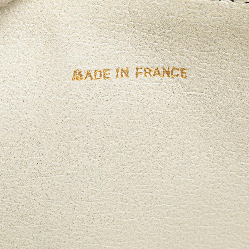 Chanel B Chanel White Lambskin Leather Leather CC Quilted Lambskin Single Flap France